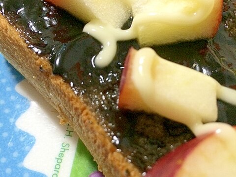 黒い★林檎トースト！！